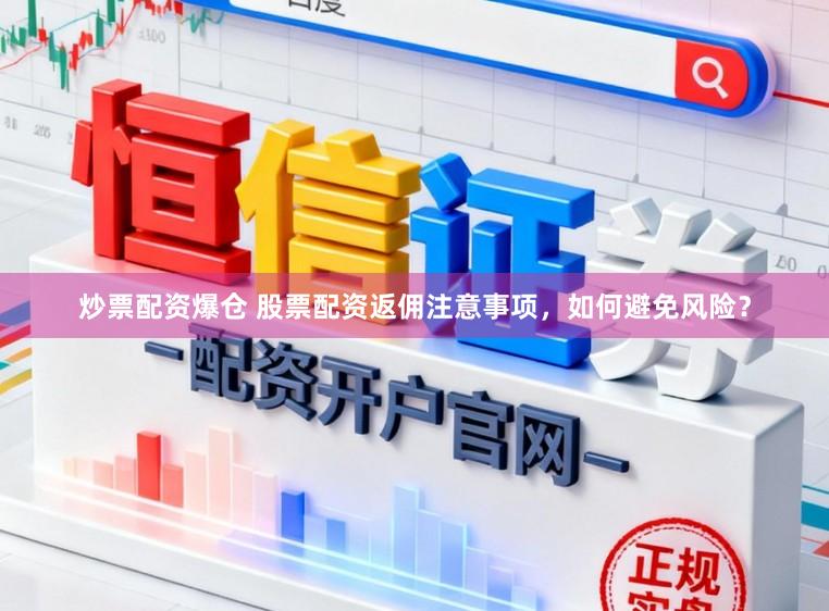 炒票配资爆仓 股票配资返佣注意事项，如何避免风险？